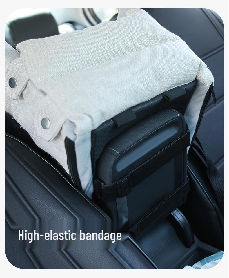 Compact Pet Car Console Bed for Small Dogs and Cats