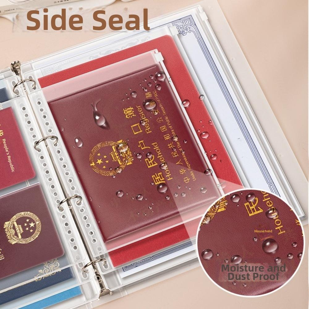A4/A5/B5 Zip File Bag Waterproof Miscellaneous Storage Organizer File Binder  Office Supplies