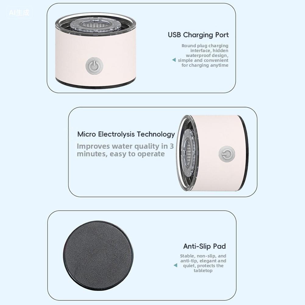 420ml väterik vattenkopp Elektrisk väterik vattengeneratorflaska Titankvalitetsfilter Bärbar antioxidant Lonizer