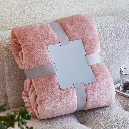 Solid Color Flannel Throw Blanket, Lightweight Plush Blanket for Bed, Sofa, Couch, Soft Fuzzy Nap Sleeping Blanket for All Seasons