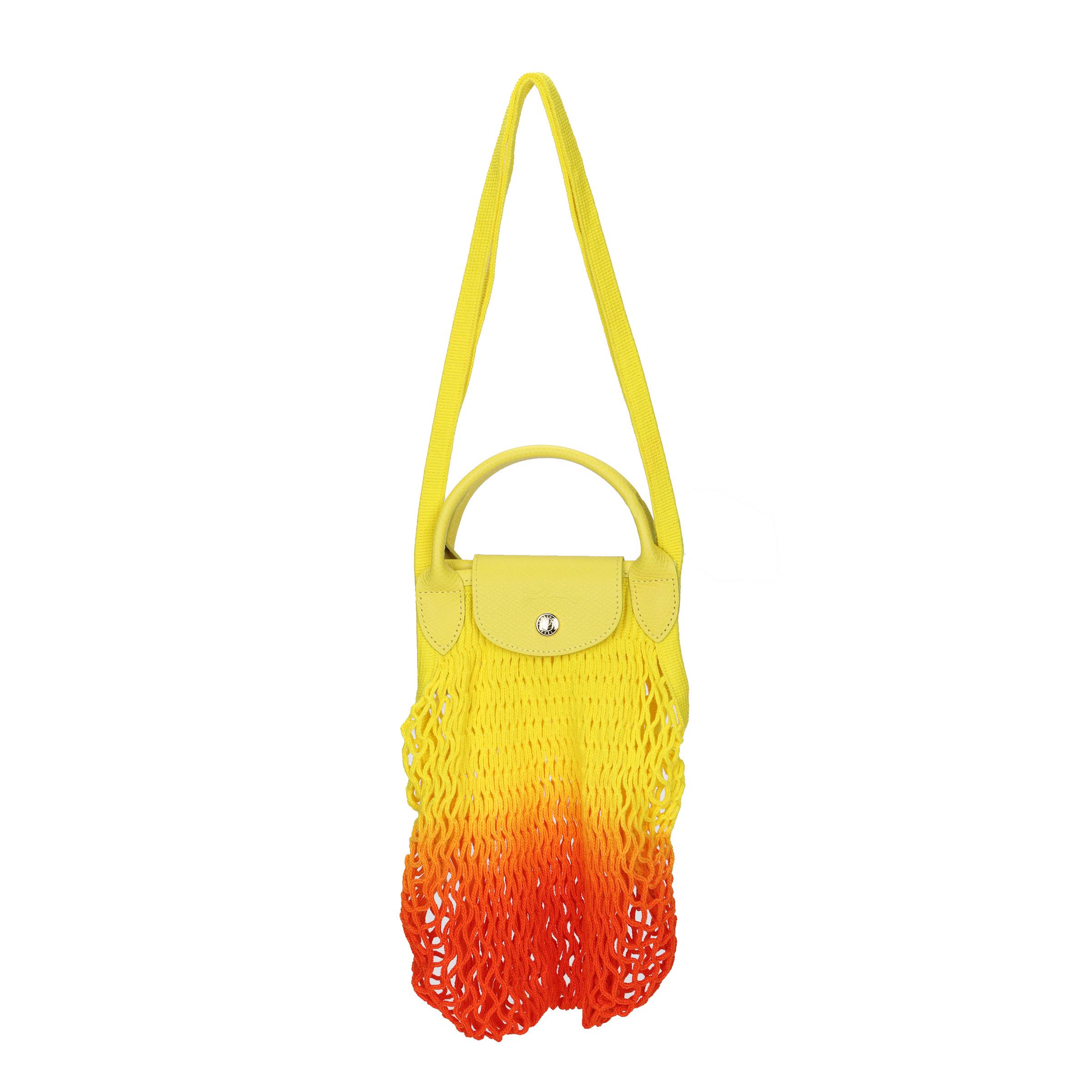 

Longchamp Le Pliage Filet 38 Short Handle Woven Cotton And Leather Trim Tote Bag Women Tote Bags Yellow Lemon-Yellow 10121HCBH85 Yellow & Lemon Yellow
