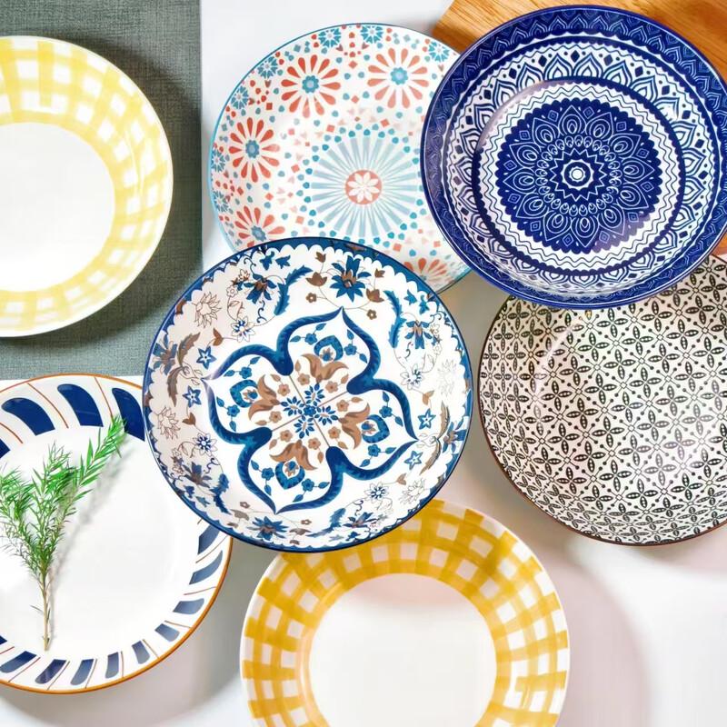 Керамические глубокие тарелки Lín Pàn 8 дюймов - Набор из 6 штук