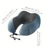 Ergonomic U-Shaped Neck Support Travel Pillow with Cartoon Design - Perfect for Napping on Airplanes and in the Office - Slow Rebound Head Cushion