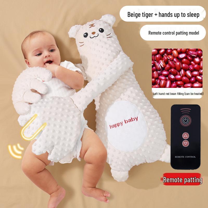 

Детская подушка для сна: Успокаивающее поглаживание ладони, похлопывание против испуга и успокоение для спокойного сна младенца