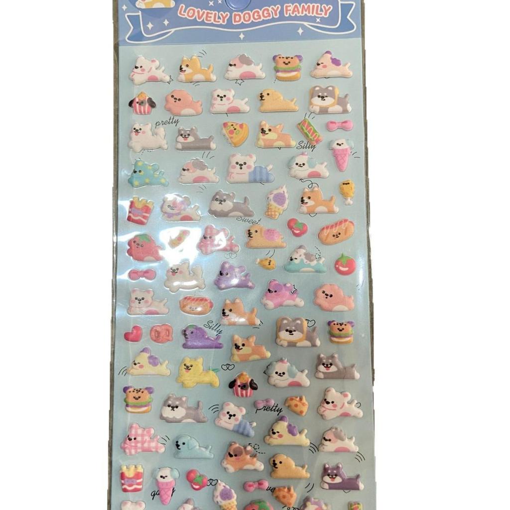 Cute Cartoon Animal Foam Stickers for Phone Cases and Water Cups