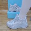 European mesh breathable rhinestone dad shoes for women ins2026 summer new thick-soled casual sports sandals