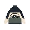 Li-Ning AFDSA71-3 Men's Bad Five Polar Fleece Color Block Jacket Black White