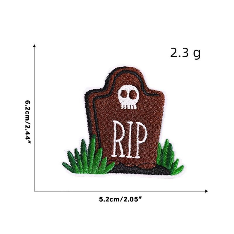 Festive Halloween Party Patch Decoration Embroidered Patches Stickers for DIY Costumes and Crafts Accessories