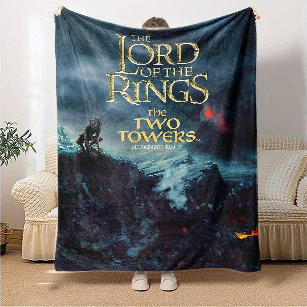 1pc Middle-earth Family Flannel Blanket Soft Warm Throw for Home, Office, Travel, All-Season Cozy Bedding GiftL1278