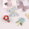 Embroidery Label Animal Cloth Label Butterfly Flower Hand Account DIY Accessories Patch Embroidery Cloth Sticker