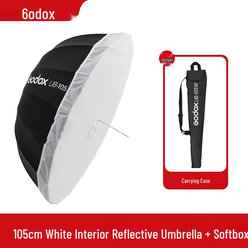 Godox UB Parabolic Reflector Umbrella: Large, Portable, Multifunctional Light for Studio and Outdoor Photography.