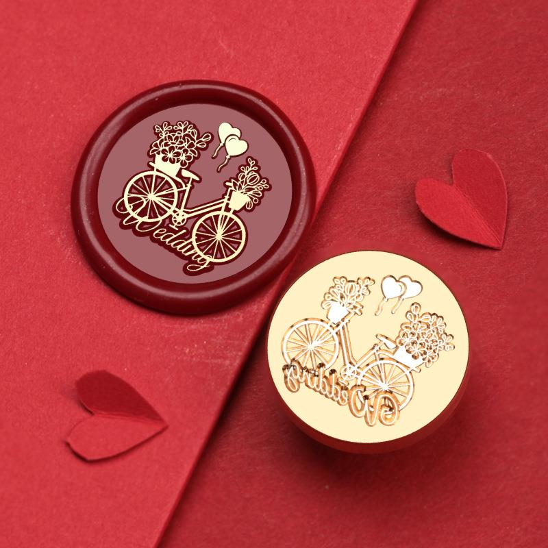 Wedding Celebration Stamps Wax Seal Stamp Vintage Sealing Stamp Head For Cards Envelopes Wedding Invitations Gift Packaging