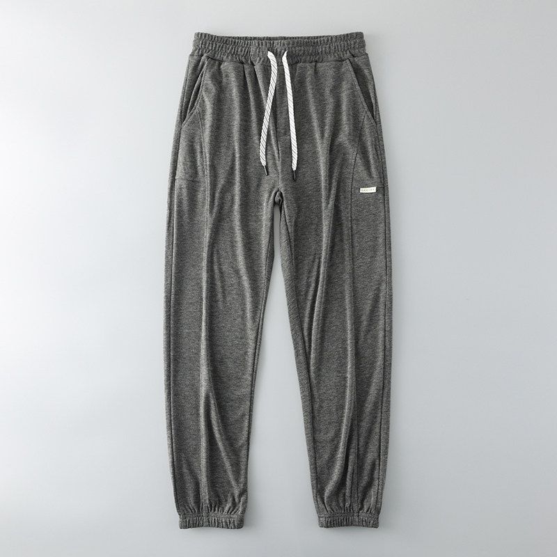Knitted Drape Jogger Pants Export Export Men s Sweat Pants Dark Gray XL