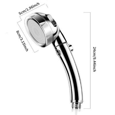 Filtre SPA rond 3 Modes de douche réglables, haute pression, salle de bain, pomme de douche à économie d'eau