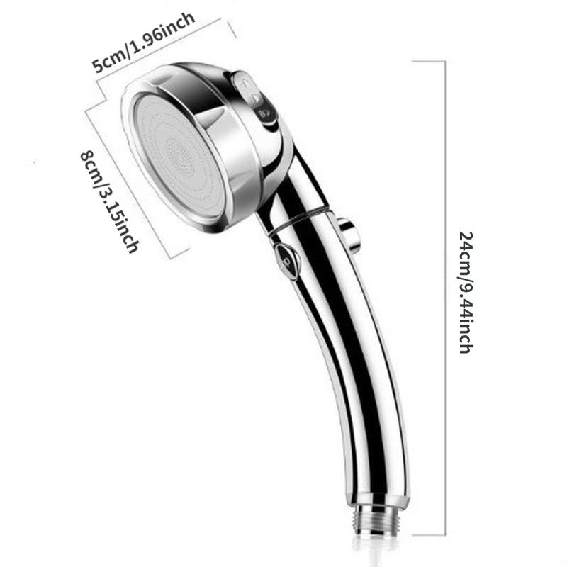 Filter SPA Rund 3 einstellbare Duschmodi Hochdruck-Badezimmer-Handbrause zum Wassersparen