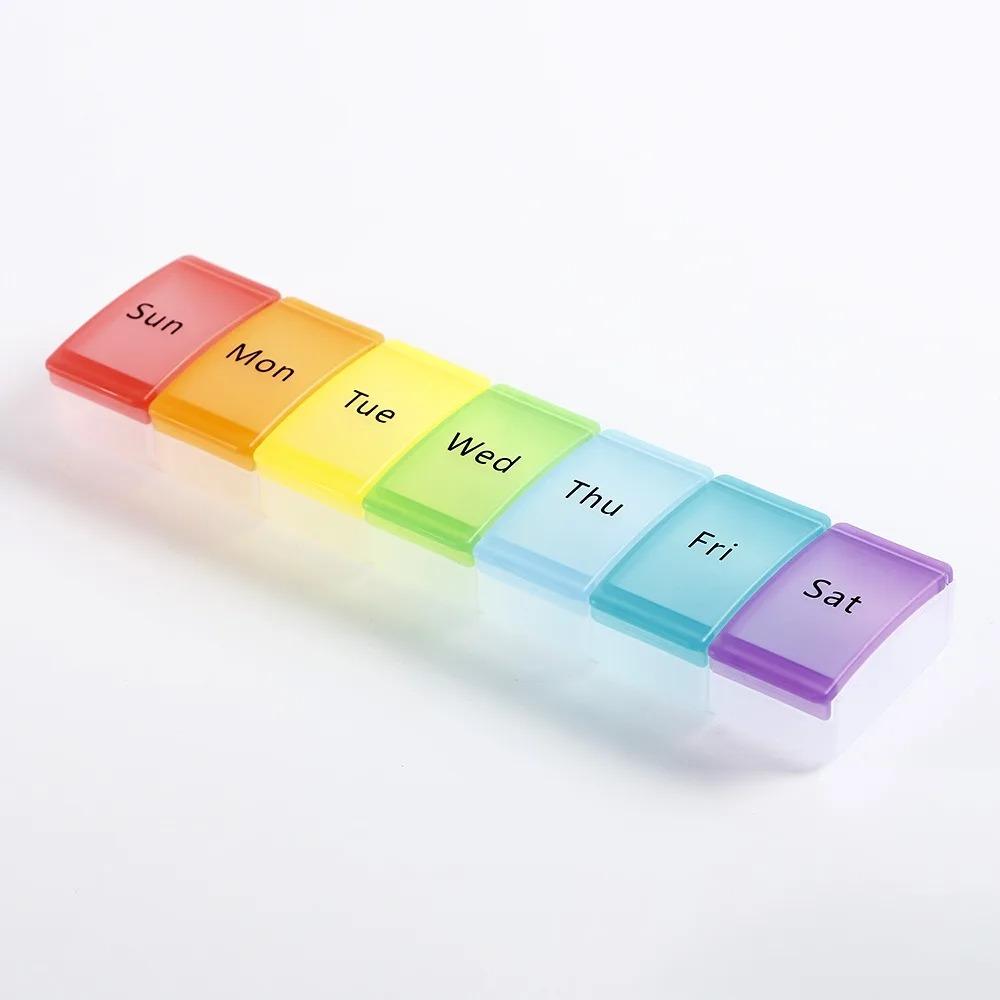 Hot New Weekly Large 7 Day 7 Grids Premuim Pill Case Organizer Box Storage Container for Vitamin Medicine Supplements Fish Oil