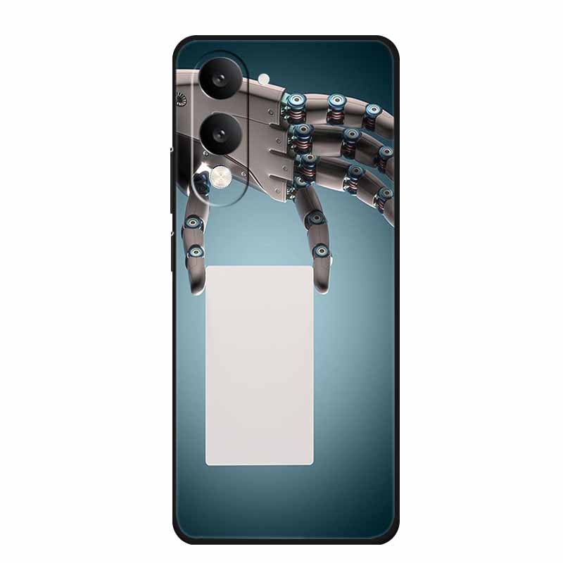 For Vivo Y29T Y29s Case Y 29 T S Coque Flowers Black Silicone Soft Back Cover For Vivo Y19s GT 5G iQOO Z10 Lite Phone Case Funda