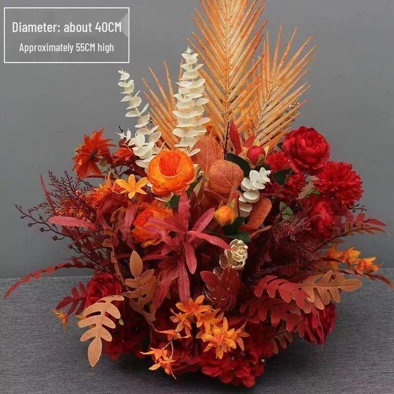 Large Silk Eucalyptus Flower Row for Wedding and Engagement Decorations