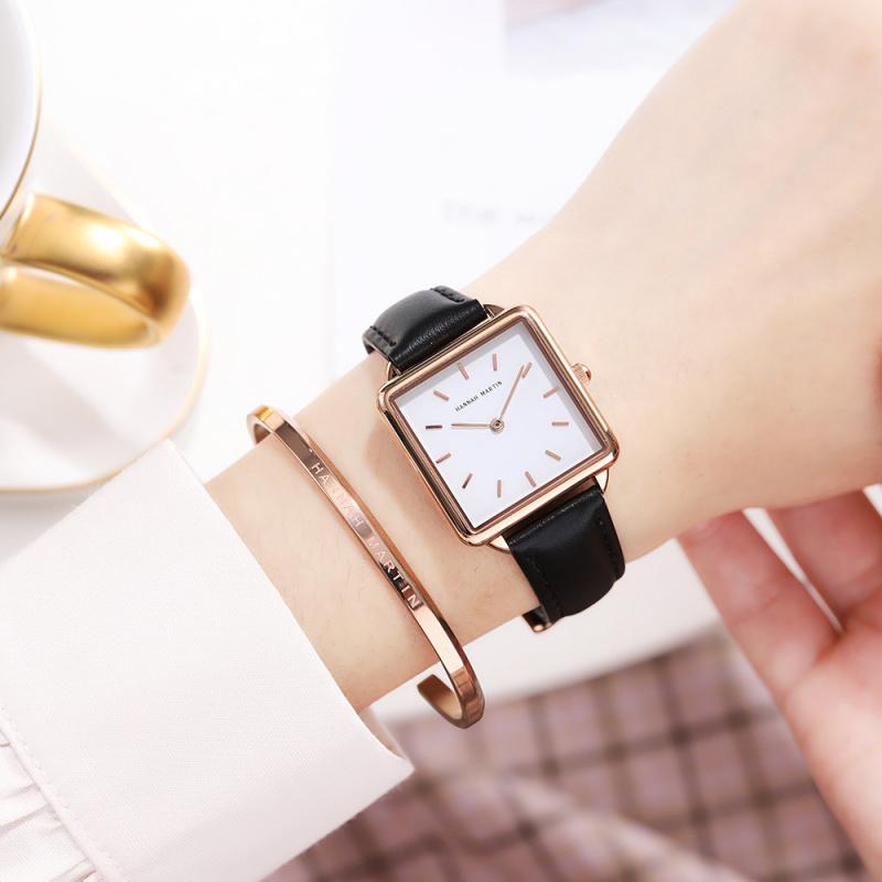 Women's Rose Gold Steel Band Quartz Watch Japanese Movement Simple Dial Women's Watch