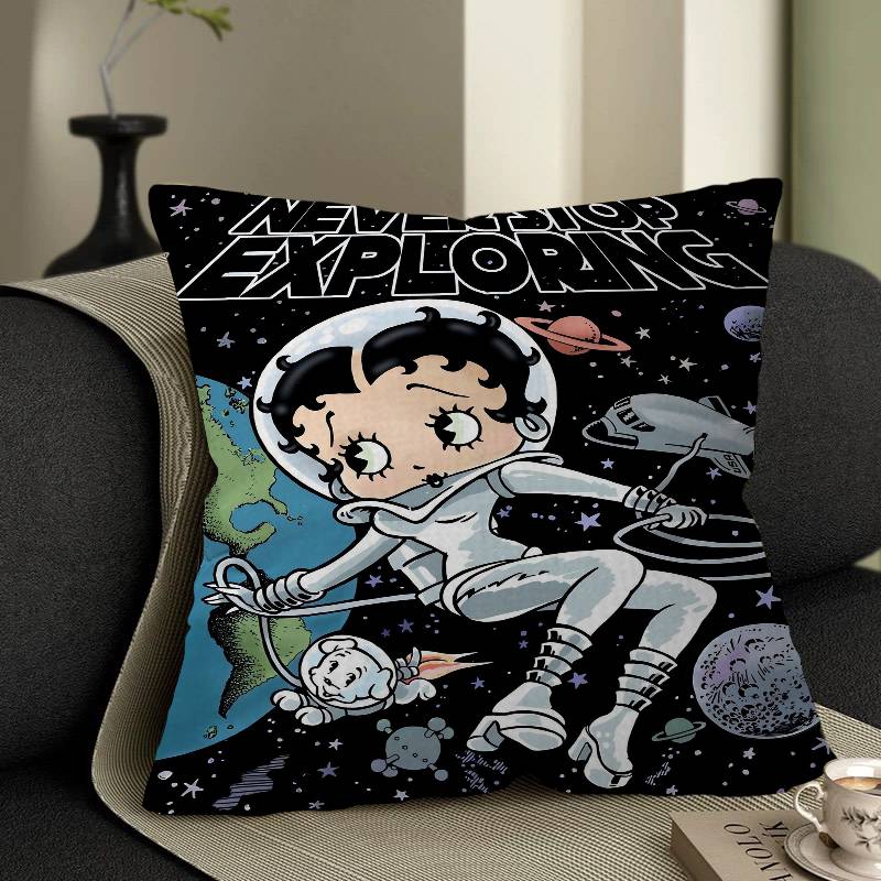 

Classic Character Anime Bettys Boops Pillow Cover Sofa Cushion Cover Home Room Decoration Children Gift 30x30 cm