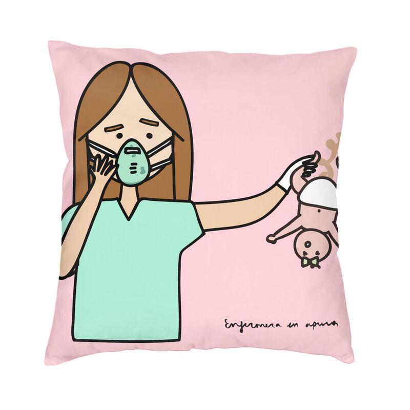 

Enfermera En Apuros Nurse Medicine Cushion Cover 40x40cm Home Decor 3D Print Throw Pillow Case for Car Double Side 30x30cm 12x12in