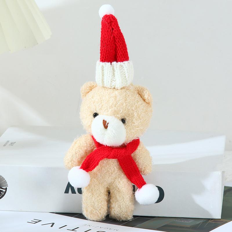 Christmas Cute Blush Joint Bear Bag Cute Clothing Accessories Bear Doll Pendant