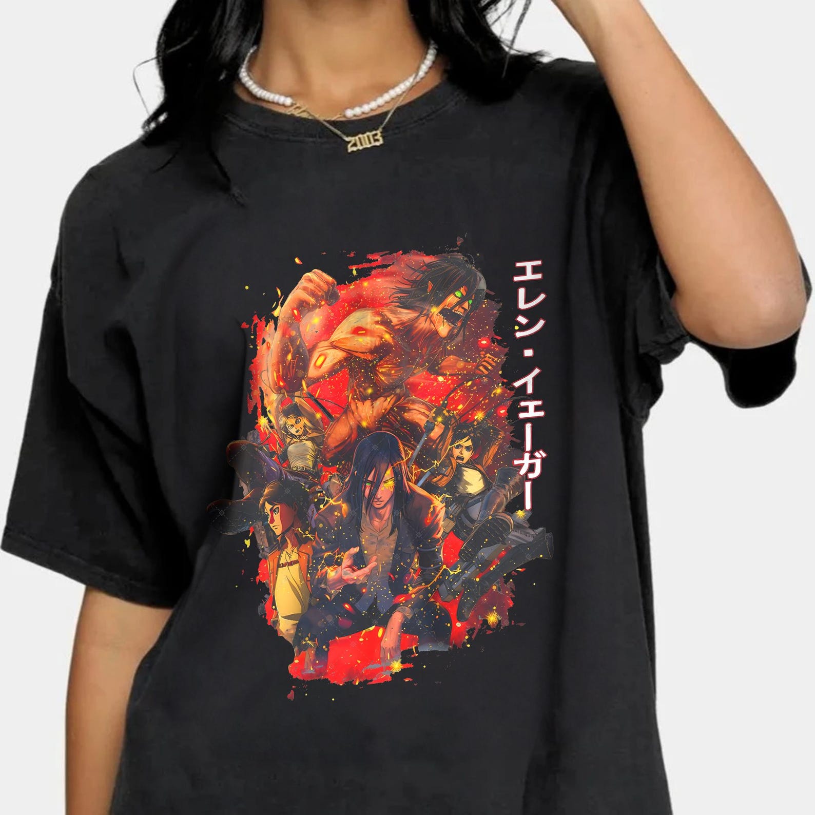 Attack On Titan Fashion SweaT shirt, Eren Yeager Unisex Shirt, Eren Yeager Aot Tees, Eren Yeager AOT Anime Shirt, Attack Titan Unisex T shirt S