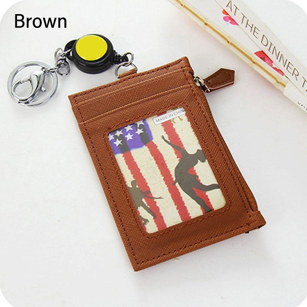 Fashion Retractable Money Pocket Creative Case Pouch Credit Card Cover ID Card Clip Badge Holder