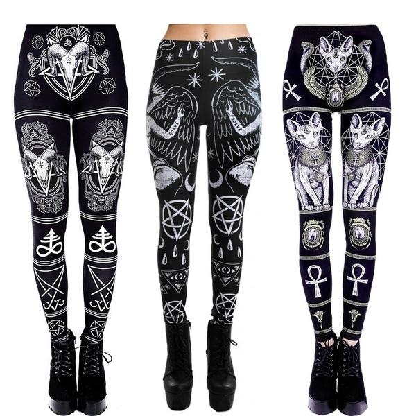 Buy Women Punk Gothic Skinny Legging 