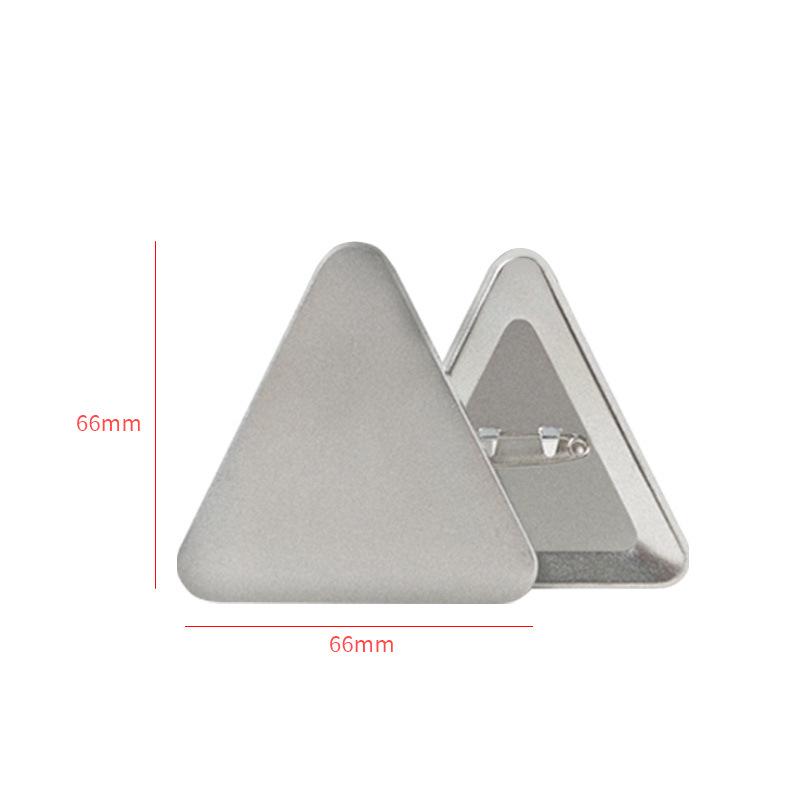 DIY Tinplate Badge Kit with Frosted Triangle Paperclip Materials
