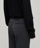 MUSINSA STANDARD WOMAN Women'S Heavyweight Fleece-Lined Loose Tapered Hidden Elastic Waist Slacks [Charcoal Gray]