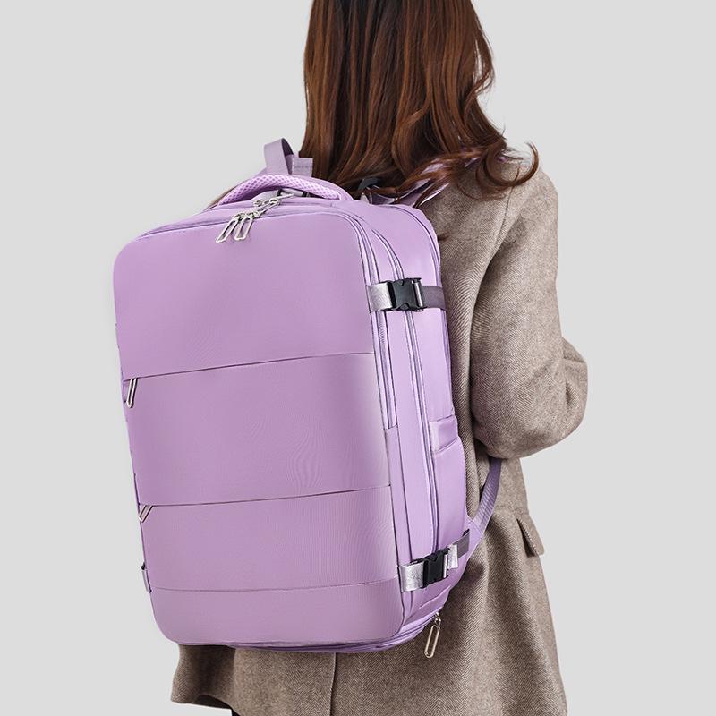 Cross-Border Fashion Backpack: Large Capacity, Lightweight, Ideal for Short Trips, Business Travel, Handbag, and Laptop Carrying.