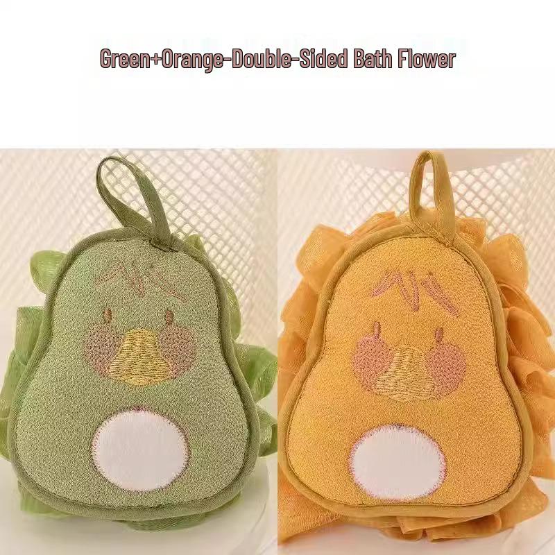 Prinzessinnenstil Doppelseitiges Peeling-Badetuch mit süßer Badeblume