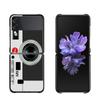 Zflip4 Phone Case For Samsung Galaxy Z Flip3 5G Z Flip 3 zflip z flip ZF Coque PC Cover Black Fundas Retro Camera Game