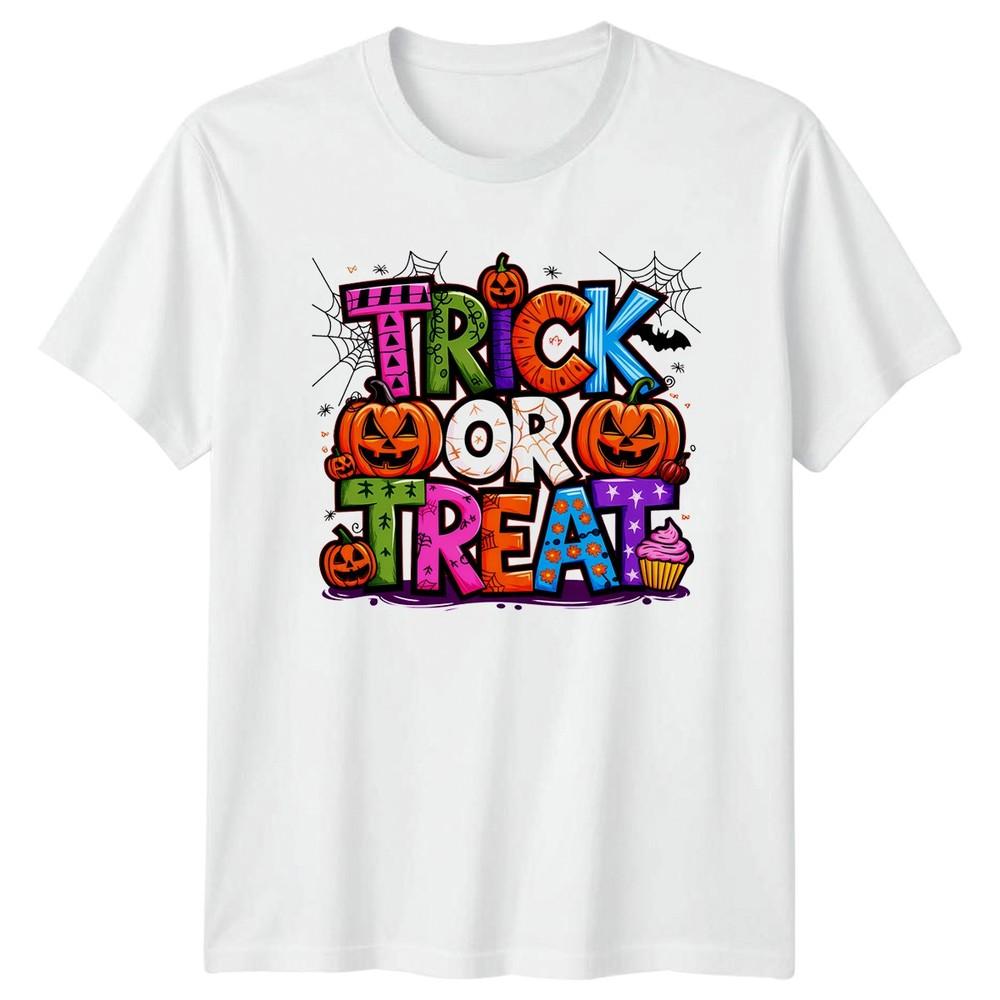 Trick Or Treat Halloween Holidays Unisexs TShirt Unisexs Tee Spooky Graphic a S