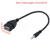 0.2 M 3.5Mm Male Audio Aux Jack To Usb 2.0 Type A Female Otg Converter Plug