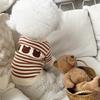 Sweter w paski dla zwierząt na wiosnę i jesień Ciepły sweter dziergany dla zwierząt Jesień Zima Pogrubiony Mały Średni pies Kot Teddy Płaszcz