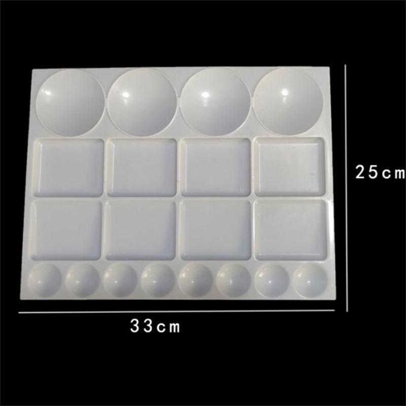 1Pc Ölfarbe Wasser Färbung Palette Für Kinder Kinder Erwachsene Kunst Acryl Zeichnung Tablett Kunststoff Palette Student Schreibwaren
