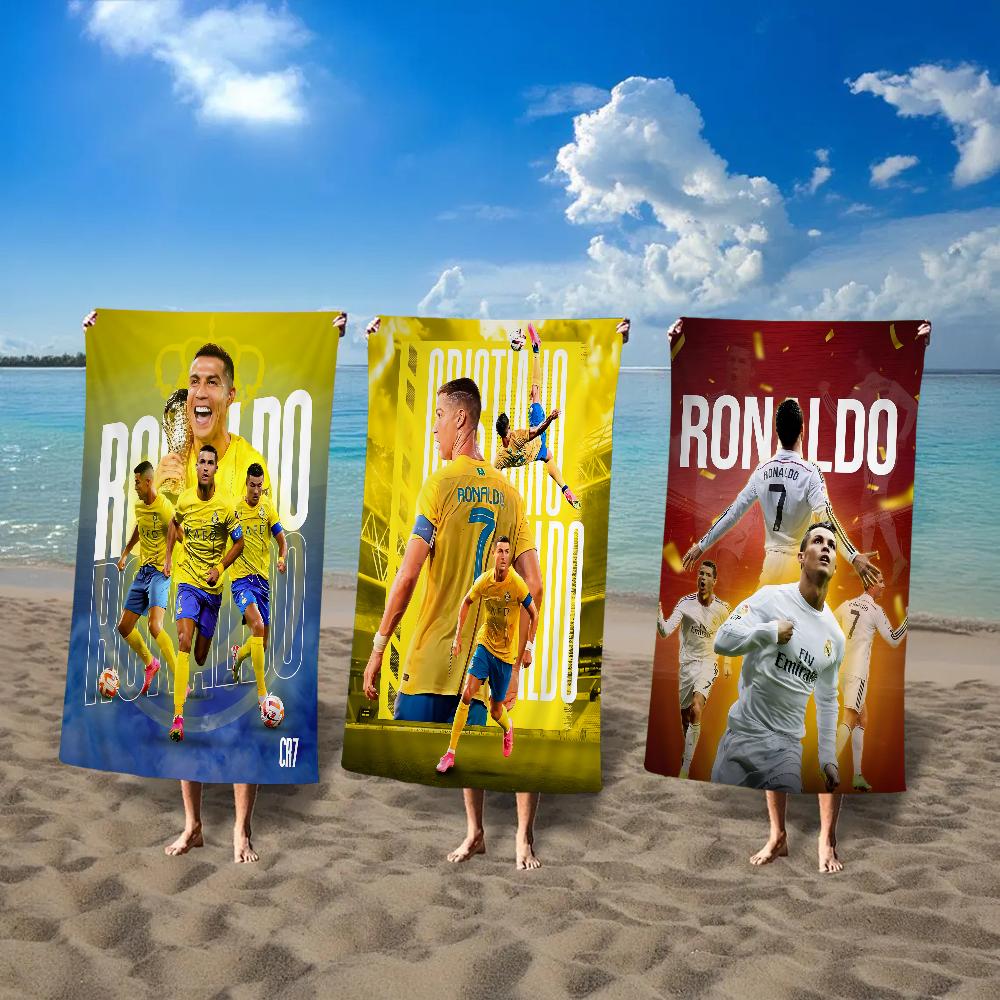 C-Cristiano R-Ronaldo CR7 Beach Towel Summer Kids Large Bath Pool Beach Towel Microfiber Absorbent for Swimming Travel