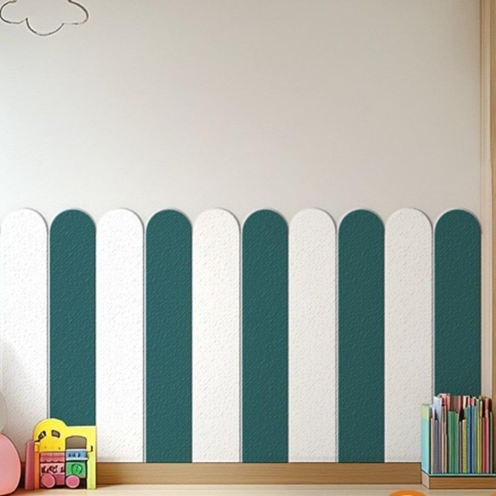 10 pieces/set Self-adhesive Anti-collision Wall Sticker Solid Color Soft Wall Mat  Kindergarten