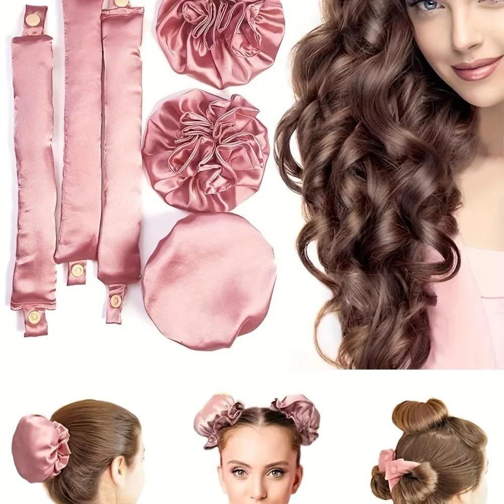 3pcs New Large Wave Lazy Hot Roller Set Sleeping Hair Curling Tool No Heat Non-Damaging  Hair Curling Iron Care Styling Tool