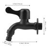 Wall Mount Water Faucet Black Faucet Easy Install Water Tap  Outdoor