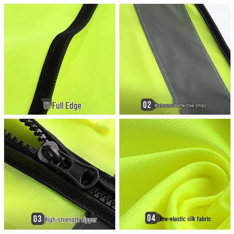 Reflective Vest for Sanitation, Gardening, Traffic, Construction, and Takeaway