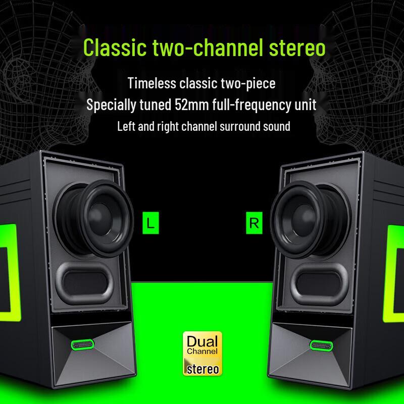 Newman V4 RGB Bluetooth 5.3 Computer Speakers