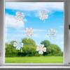 6Pcs Rainbow Suncatcher Window Clings Anti Collision Window Stickers Decals for Birds