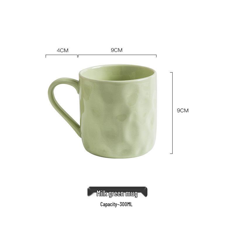 Gradient Ceramic Mug for Girls - Anti-Scald Underglaze Design, Perfect for Coffee or Breakfast