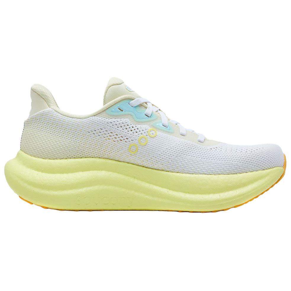 Saucony Triumph 23 Versatile Comfortable Cushioning Breathable Responsive Low-Top Running Shoes Women running shoes White Yellow S11023-554