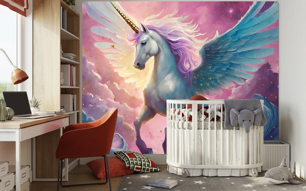 Wallpaper Coloured Unicorn