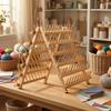 Wooden Thread Rack Easy to Use Freestanding Hair Extension Holder Premium