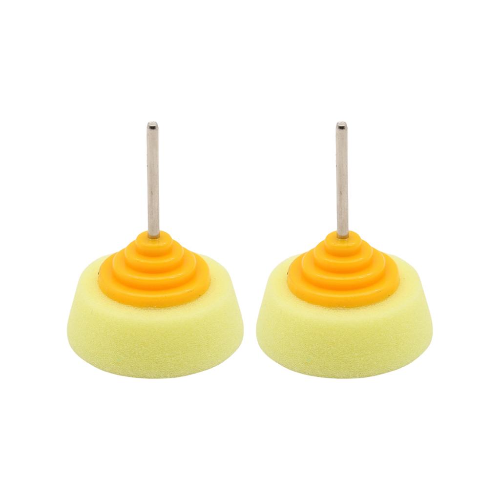 Pack mit 2 Hochdichte Schwamm-Polierpads für Autoräder und Oberflächen Bohraufsatz für Autopflege Präzise Arbeit